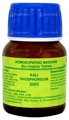 Sbl Kali Phosphoricum 200x Biochemic Tablet 25gm