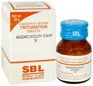 Sbl Arsenicum Sulph Flavum 3x Trituration Tablet 25gm