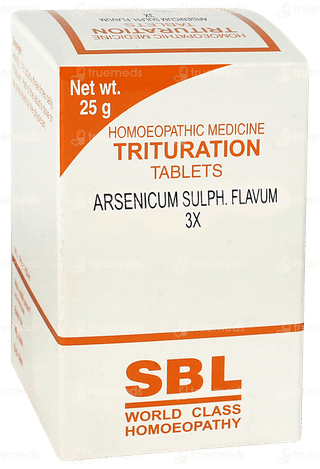 Sbl Arsenicum Sulph Flavum 3x Trituration Tablet 25gm