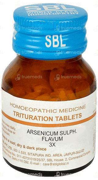 Sbl Arsenicum Sulph Flavum 3x Trituration Tablet 25gm