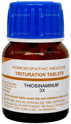 Sbl Thiosinaminum 3X Trituration Tablet 25Gm