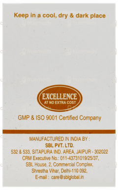 Sbl Borax 3x Trituration Tablet 25gm