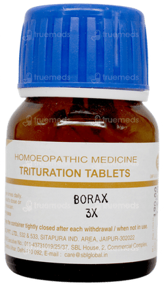 Sbl Borax 3x Trituration Tablet 25gm