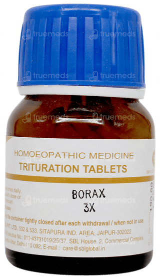 Sbl Borax 3x Trituration Tablet 25gm