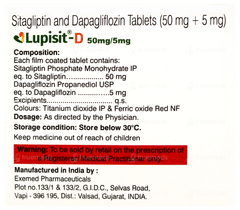 Lupisit D 50mg/5mg Tablet 10 Lupisit D 50mg/5mg Tablet 10