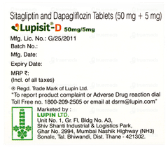 Lupisit D 50mg/5mg Tablet 10 Lupisit D 50mg/5mg Tablet 10