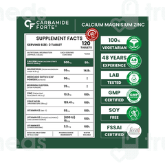 Carbamide Forte Calcium Magnesium And Zinc Tablet 120