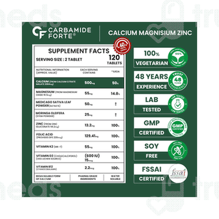 Carbamide Forte Calcium Magnesium And Zinc Tablet 120