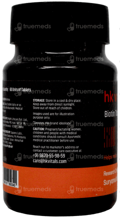 Hk Vitals Biotin Tablet 60