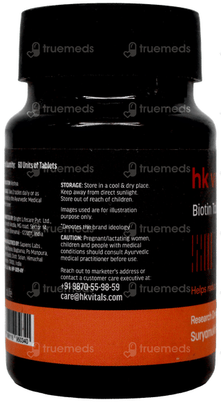 Hk Vitals Biotin Tablet 60