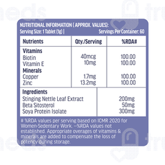 Healthkart Hk Vitals Dht Blocker With Biotin Tablet 60