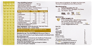 Glutone Md Orange Flavor Effervescent Tablet 10