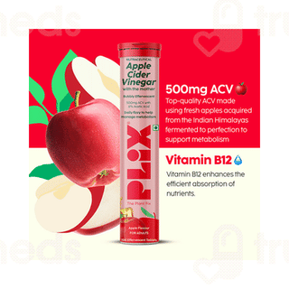Plix Apple Cider Vinegar With The Mother Effervescent Tablet 15