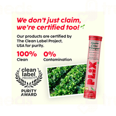 Plix Apple Cider Vinegar With The Mother Effervescent Tablet 15