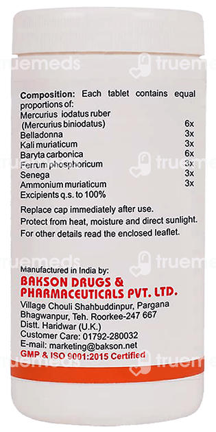 Baksons Throat Aid Tablet 200