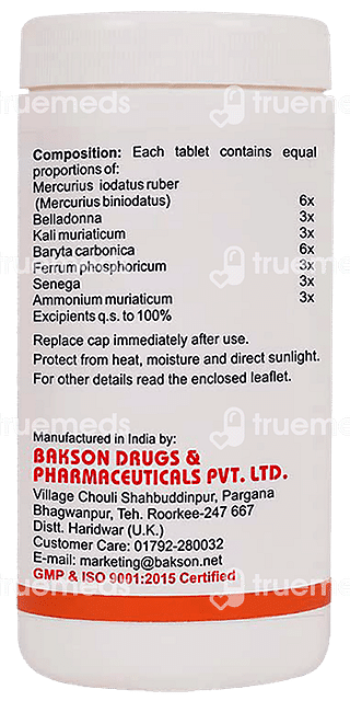 Baksons Throat Aid Tablet 200