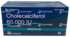 Carbamide Forte Nova D3 60k Orange Flavour 10 Pack Of 4 Chewable Tablets