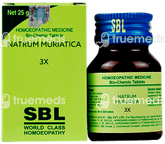 Sbl Natrum Muriaticum 3x Biochemic Tablet 25 GM