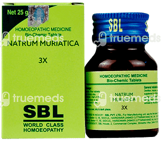 Sbl Natrum Muriaticum 3x Biochemic Tablet 25 GM