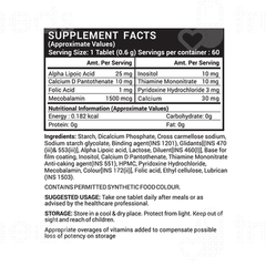 Inlife Vitamin B12 B1 B5 B6 Alpha Lipoic Acid Folic Acid And Inositol Tablet 60