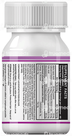 Inlife Vitamin B12 B1 B5 B6 Alpha Lipoic Acid Folic Acid And Inositol Tablet 60