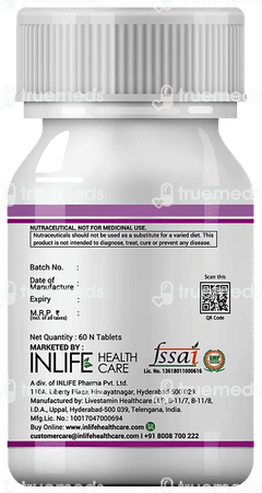 Inlife Vitamin B12 B1 B5 B6 Alpha Lipoic Acid Folic Acid And Inositol Tablet 60