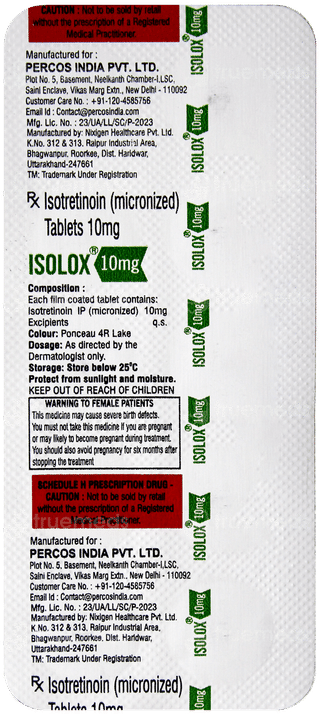Isolox 10Mg Tablet 10