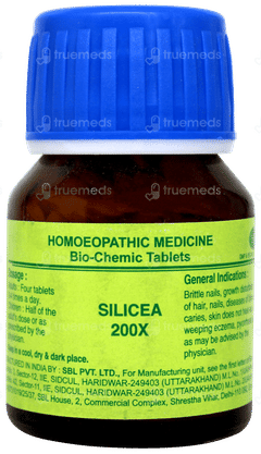 Sbl Silicea 200x Biochemic Tablet 25 GM