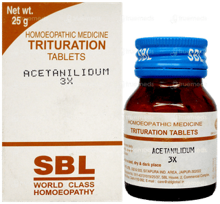 Sbl Acetanilidum 3X Trituration Tablet 25Gm