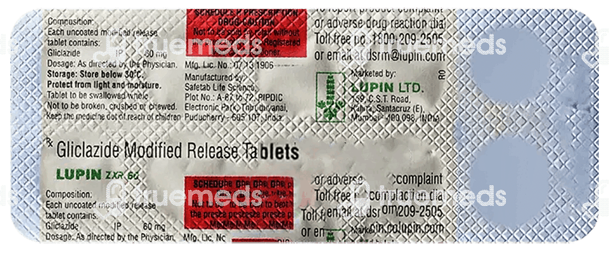 Lupin Zxr 60 Mg Tablet 10 Uses Side Effects Dosage Price Truemeds