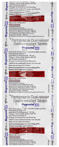 Nupenta 80 Tablet 10 Nupenta 80 Tablet 10