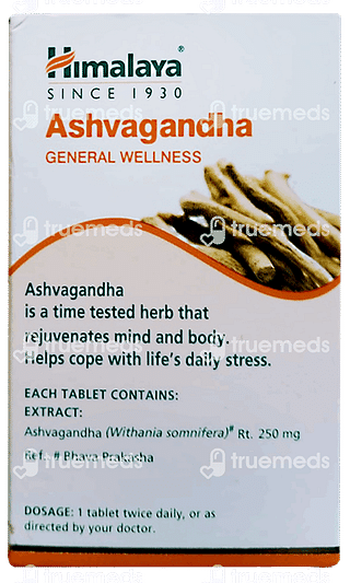 Himalaya Wellness Pure Herbs Ashvagandha Tablet 60 Pack Of 2