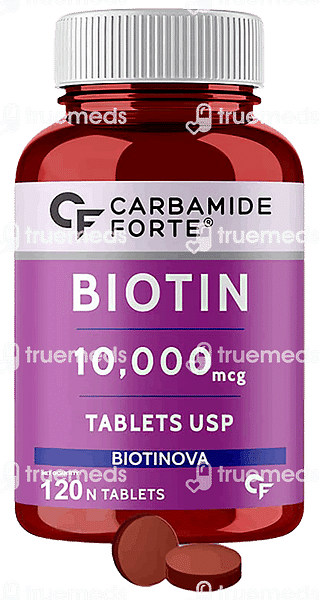 Carbamide Forte Biotin 10000 MCG Tablet 120