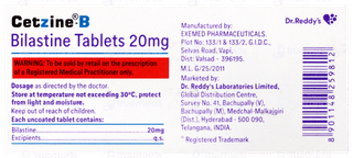Cetzine B Tablet 10