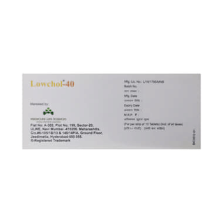 Lowchol 40 MG Tablet 10