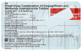 Cospiaq Met 12.5mg/500mg Tablet 10