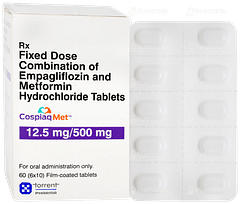 Cospiaq Met 12.5mg/500mg Tablet 10