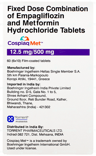 Cospiaq Met 12.5mg/500mg Tablet 10