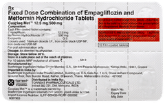 Cospiaq Met 12.5mg/500mg Tablet 10
