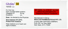 Glyday 50 Tablet 10 Glyday 50 Tablet 10