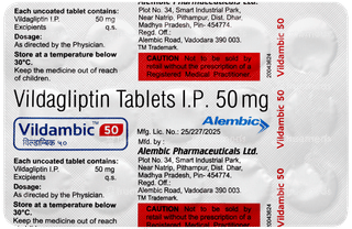 Vildambic 50 Tablet 15