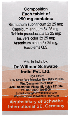 Dr Willmar Schwabe Alpha Acid Tablet 20gm