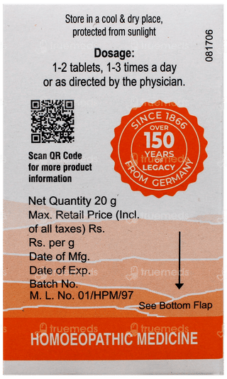 Dr Willmar Schwabe Alpha Acid Tablet 20gm