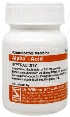 Dr Willmar Schwabe Alpha Acid Tablet 20gm