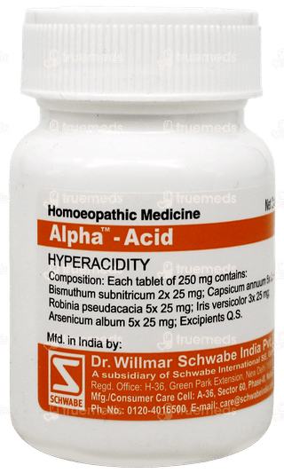 Dr Willmar Schwabe Alpha Acid Tablet 20gm