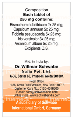 Dr Willmar Schwabe Alpha Acid Tablet 20gm