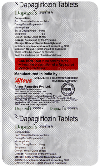 Dapazol 5 Tablet 15