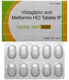 Glyday Met 1000 Tablet 10