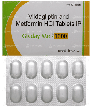 Glyday Met 1000 Tablet 10