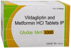 Glyday Met 1000 Tablet 10 Glyday Met 1000 Tablet 10